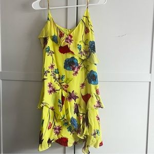 Yellow Flowery Parker Dress